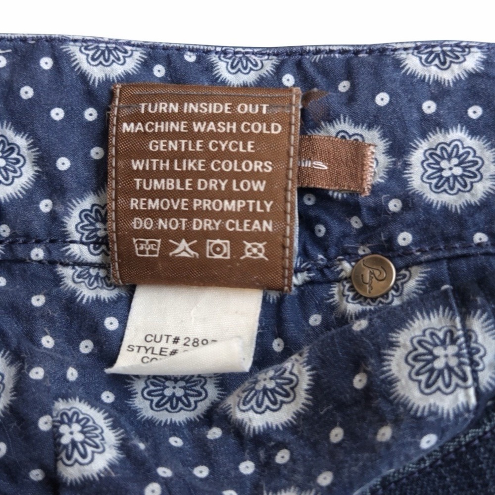 Paige Hidden Hills Ankle Y2K Jeans Low Rise Dark Wash Womens‎ 23 Inseam Petite - Picture 7 of 8